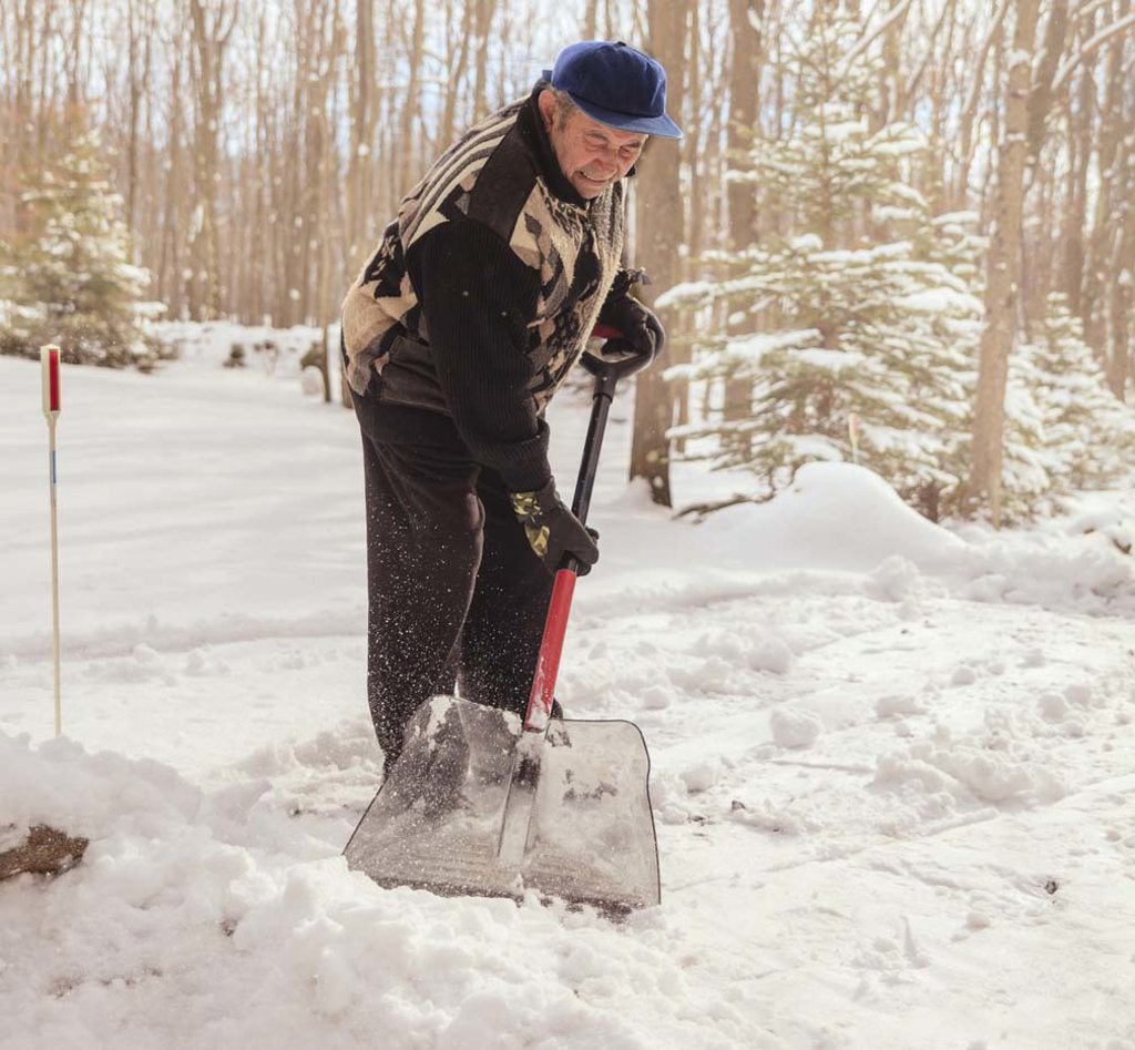 snow shoveling