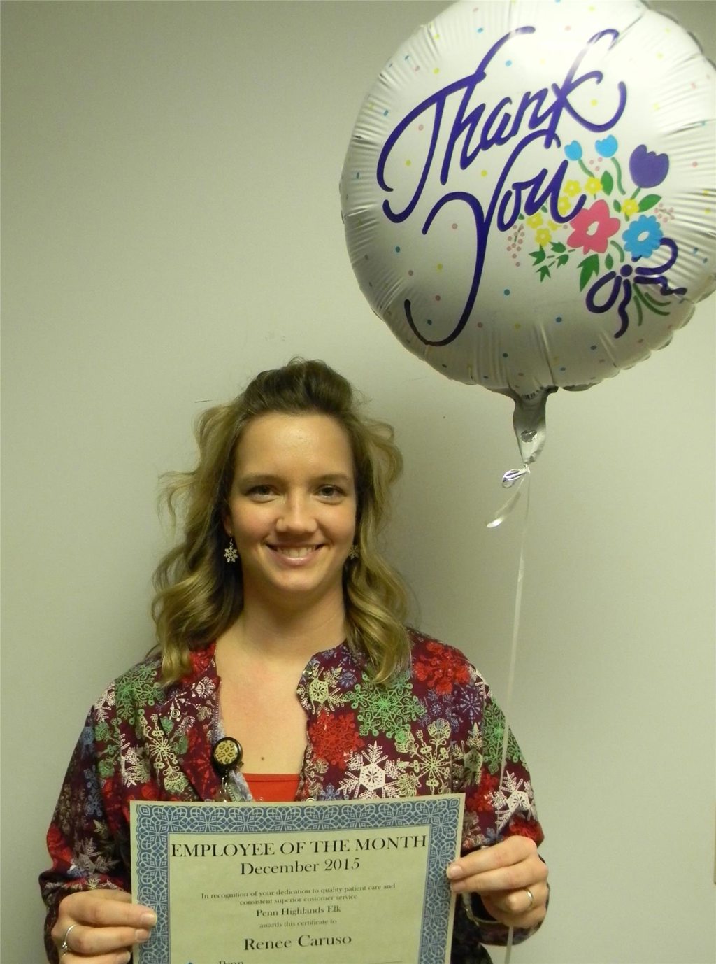 Renee Caruso works in the hospital's radiology department.