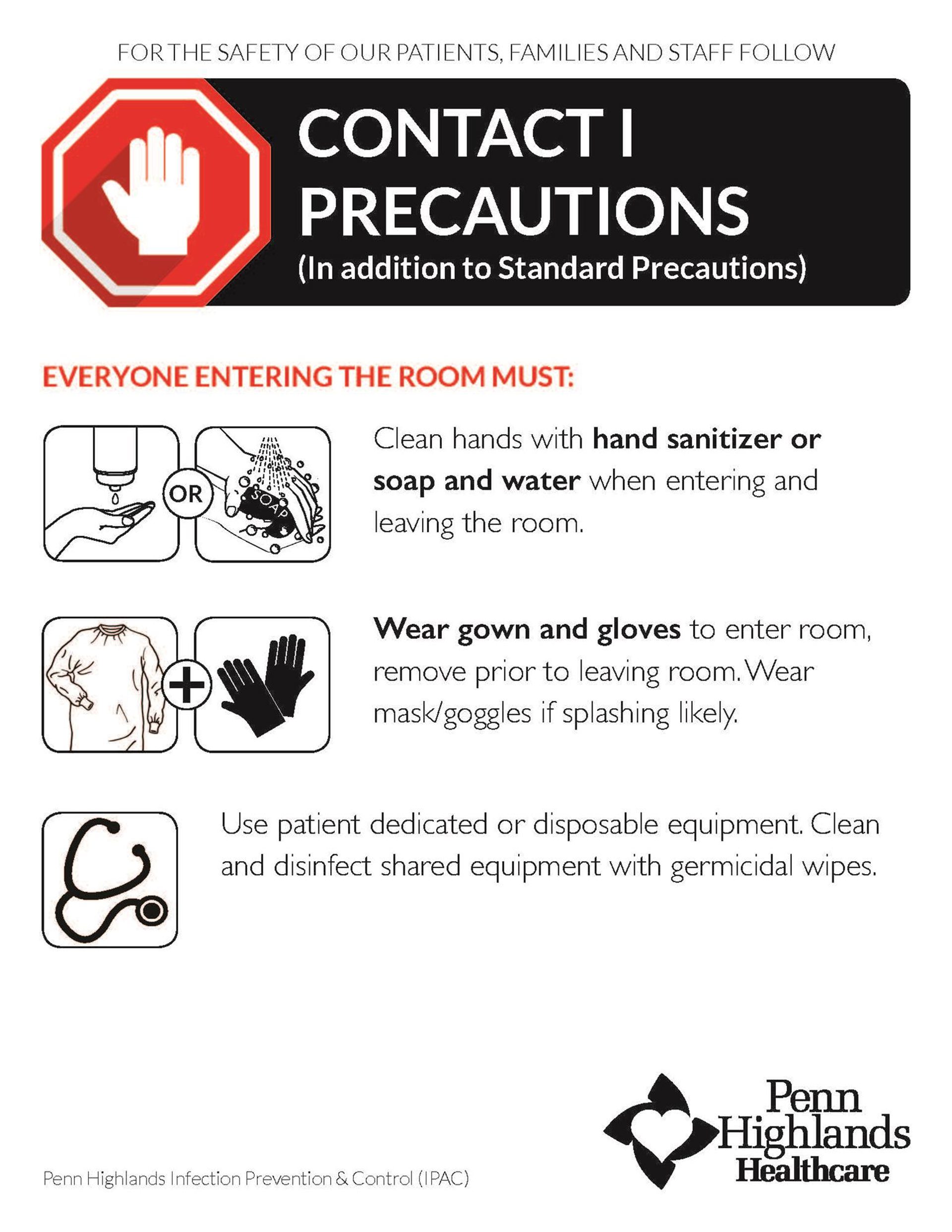 What are Hospital Precaution Signs? | Penn Highlands Healthcare