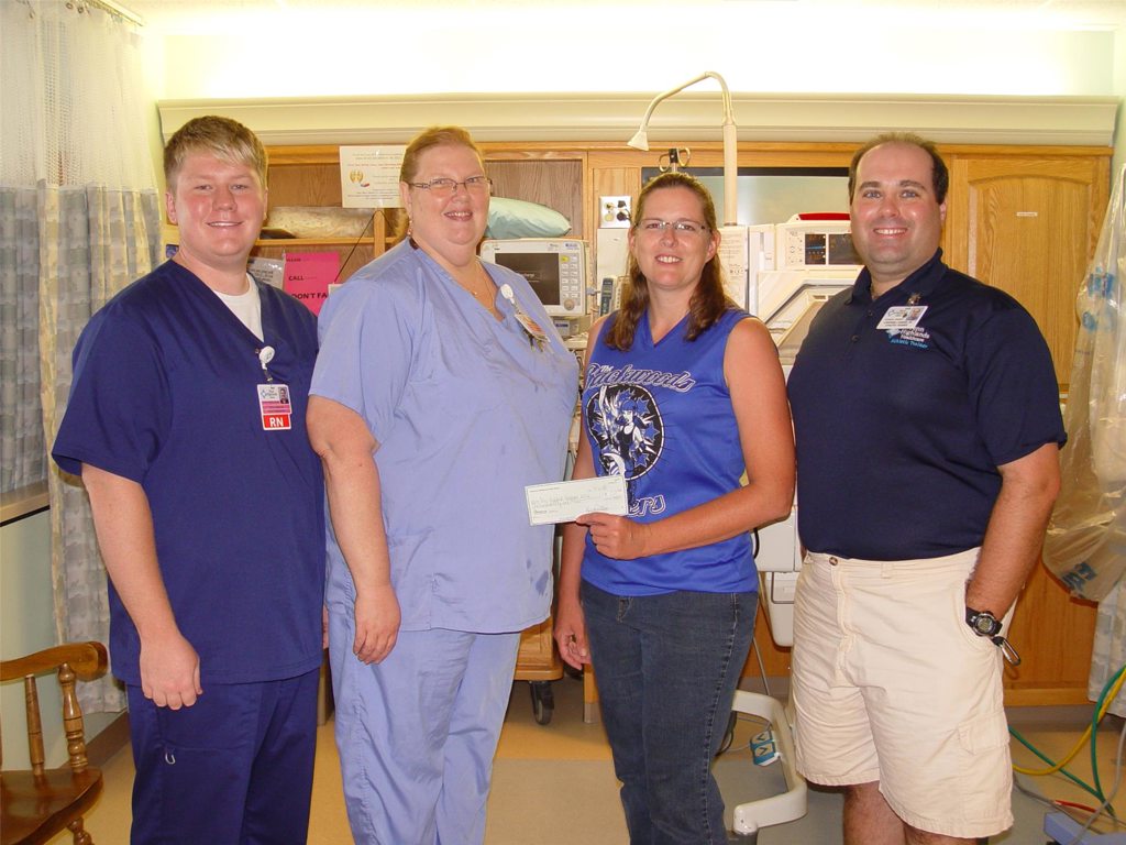 Roller Derby donation to NICU 2016.