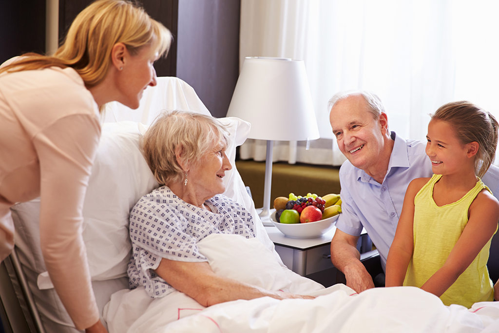 Visiting a patient at Penn Highlands Healthcare